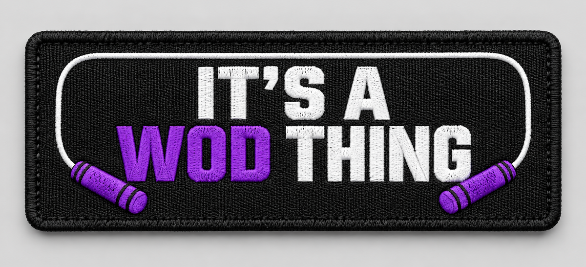 LIFT//SOLE It's a WOD Thing Patch mit violettem Sprungseil