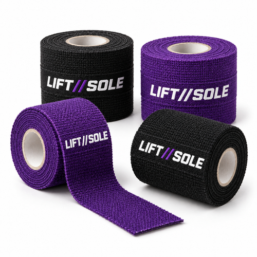 Schwarzes und lila LIFT//SOLE Hookgrip Tape